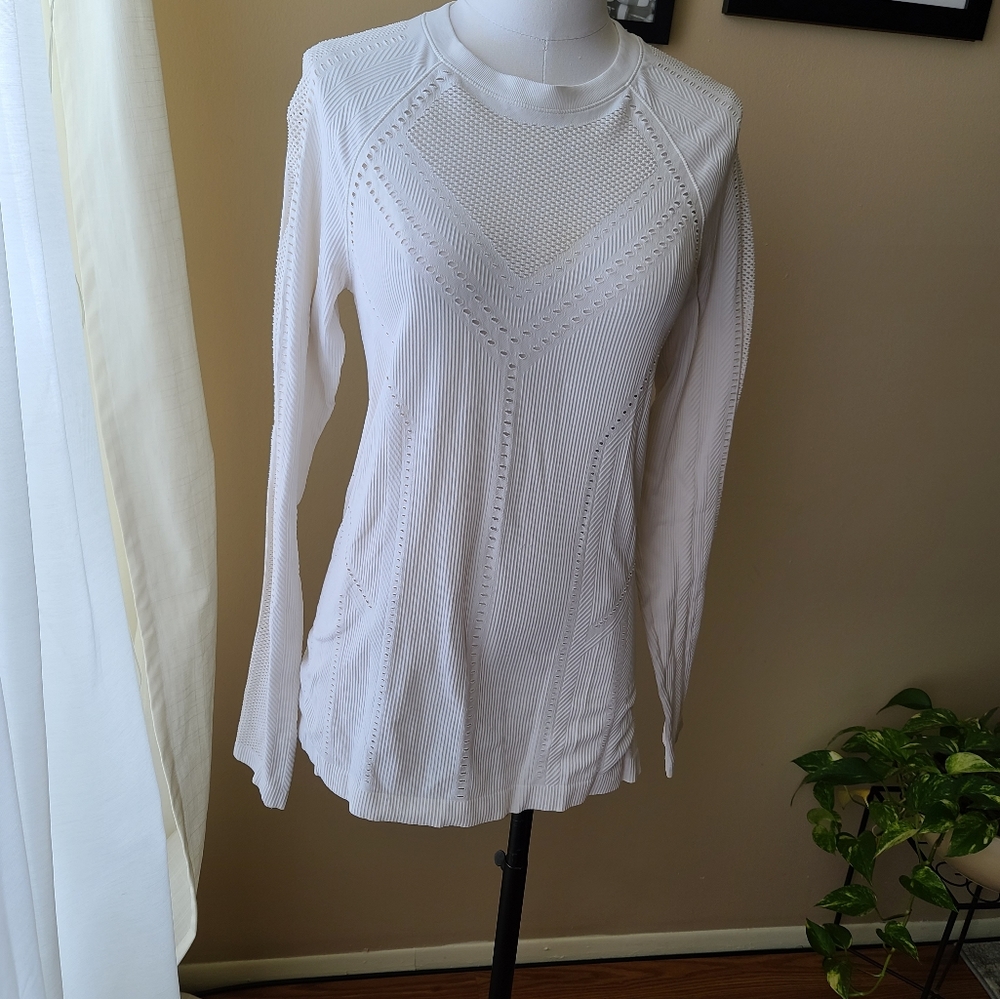 White long sleeve Athletica shirt